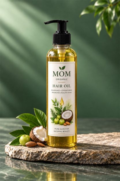 Herbal Hair Oil 150ml — handmade organic haircare by MOM Organic, Lahore