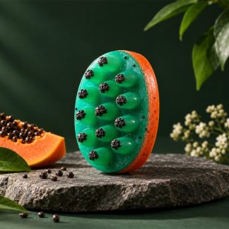 Loofah Bathing Soap — handmade organic soap bar by MOM Organic, Lahore